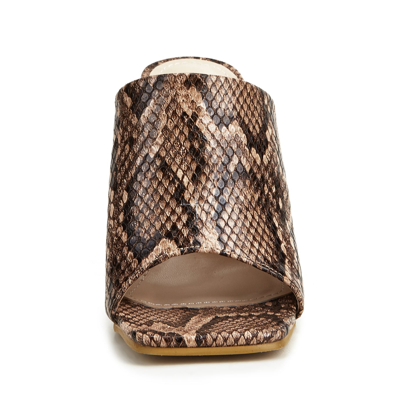 Snakeskin Pattern Mules • PU Leather Slippers