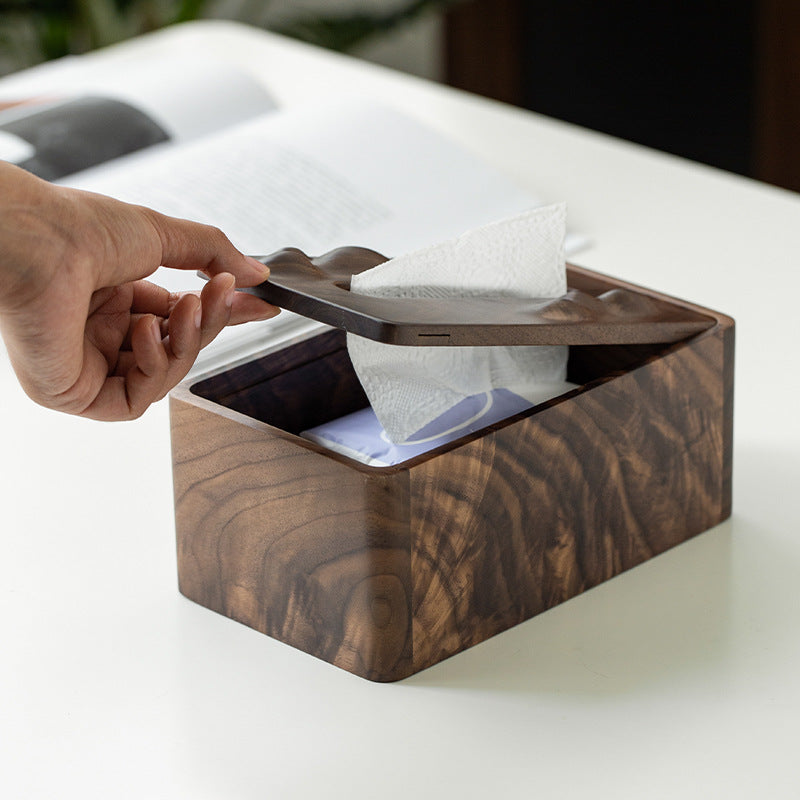 Tissue Box Drawer • Black Walnut Wood Box