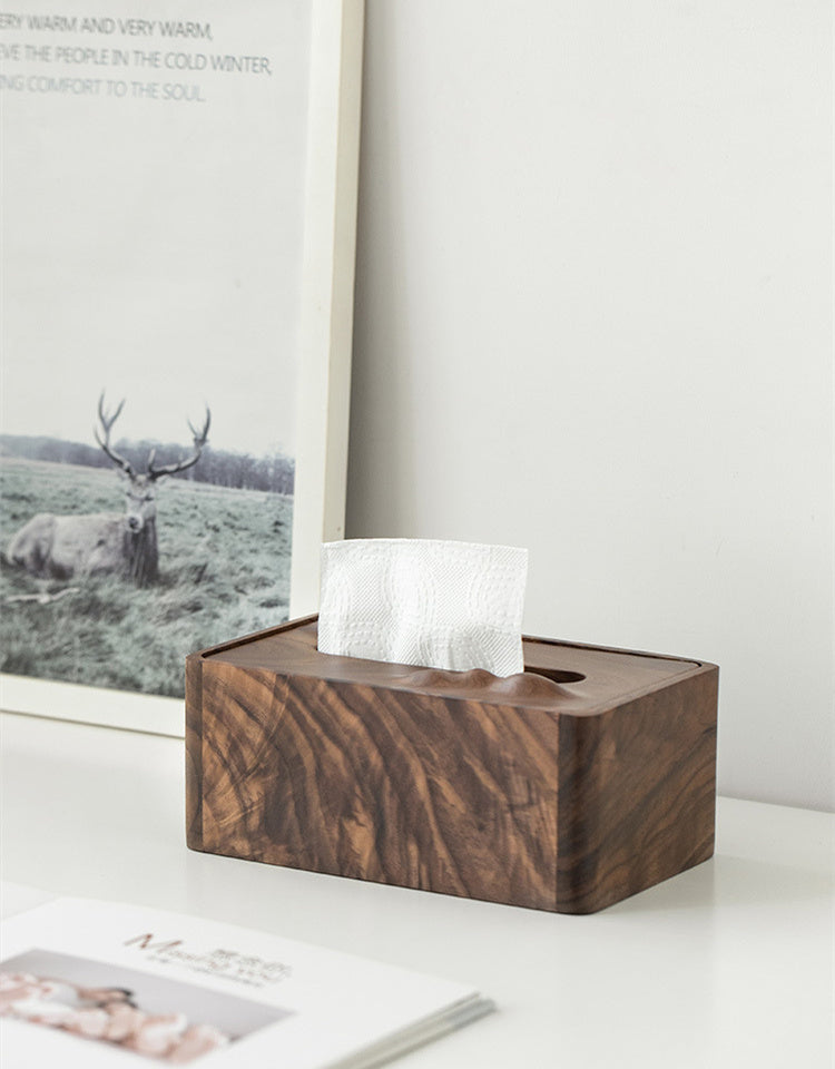 Tissue Box Drawer • Black Walnut Wood Box