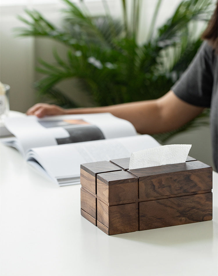 Tissue Box Drawer • Black Walnut Wood Box