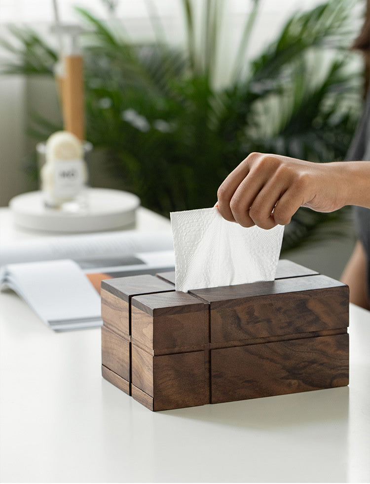 Tissue Box Drawer • Black Walnut Wood Box