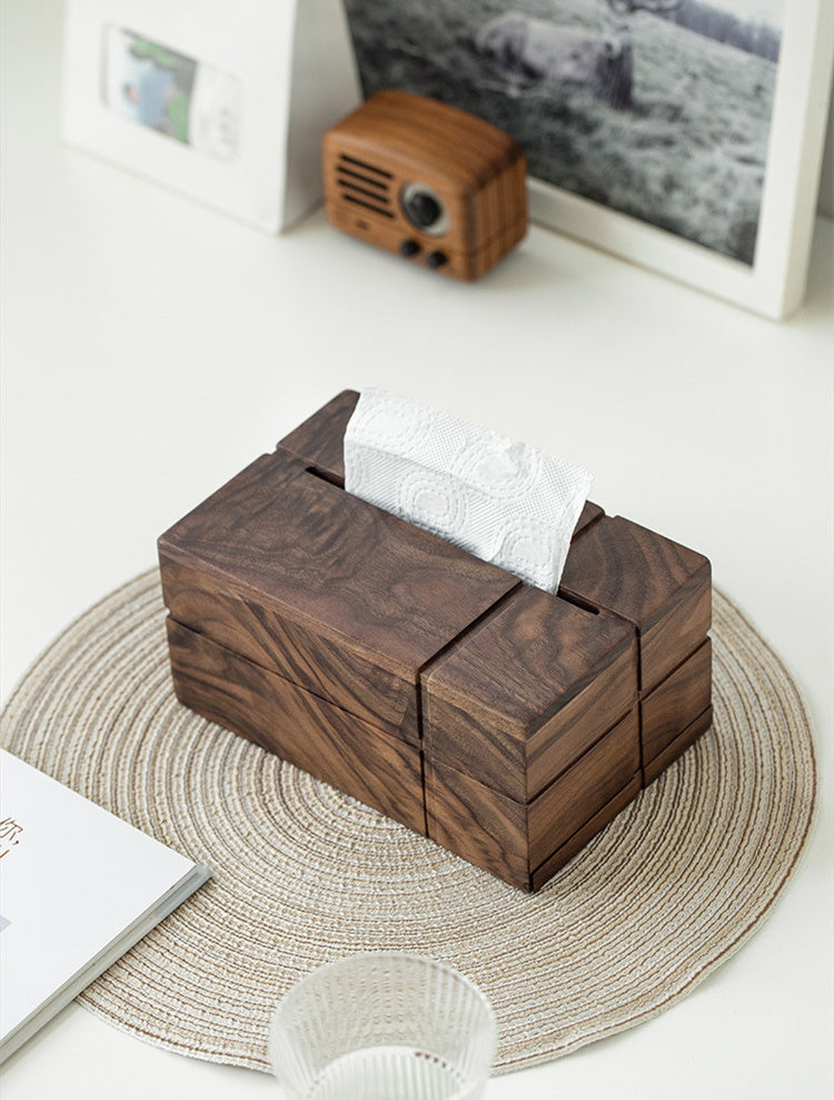 Tissue Box Drawer • Black Walnut Wood Box