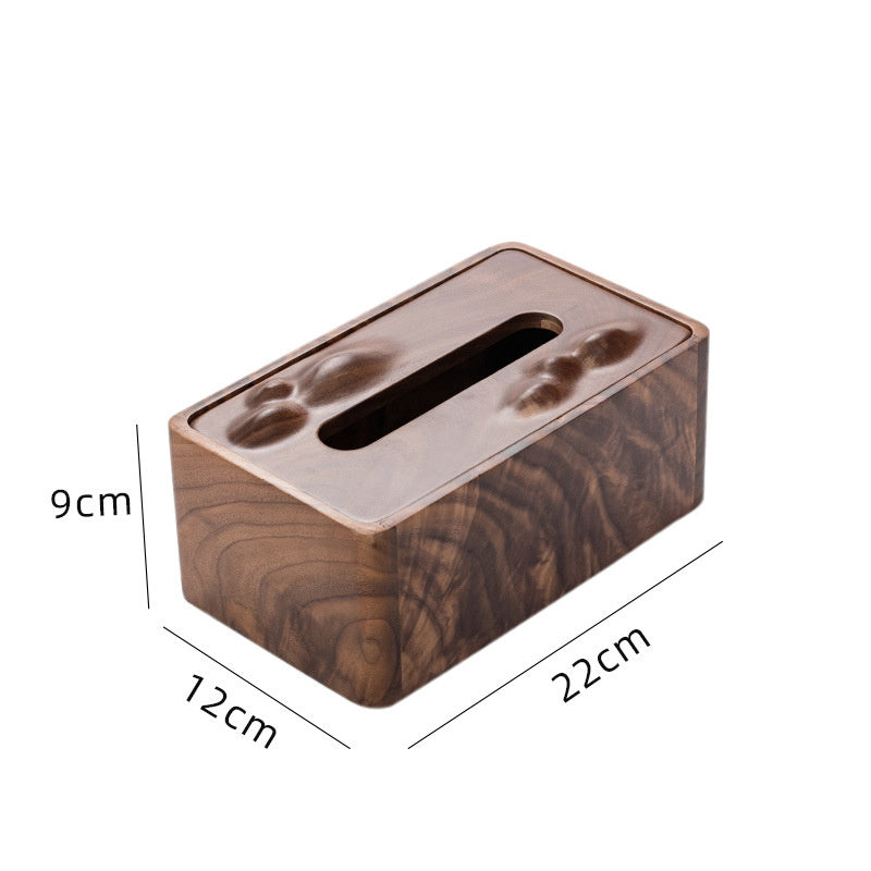 Tissue Box Drawer • Black Walnut Wood Box