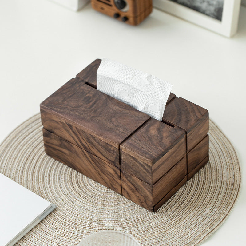 Tissue Box Drawer • Black Walnut Wood Box