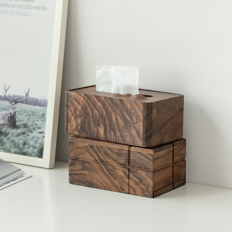 Tissue Box Drawer • Black Walnut Wood Box