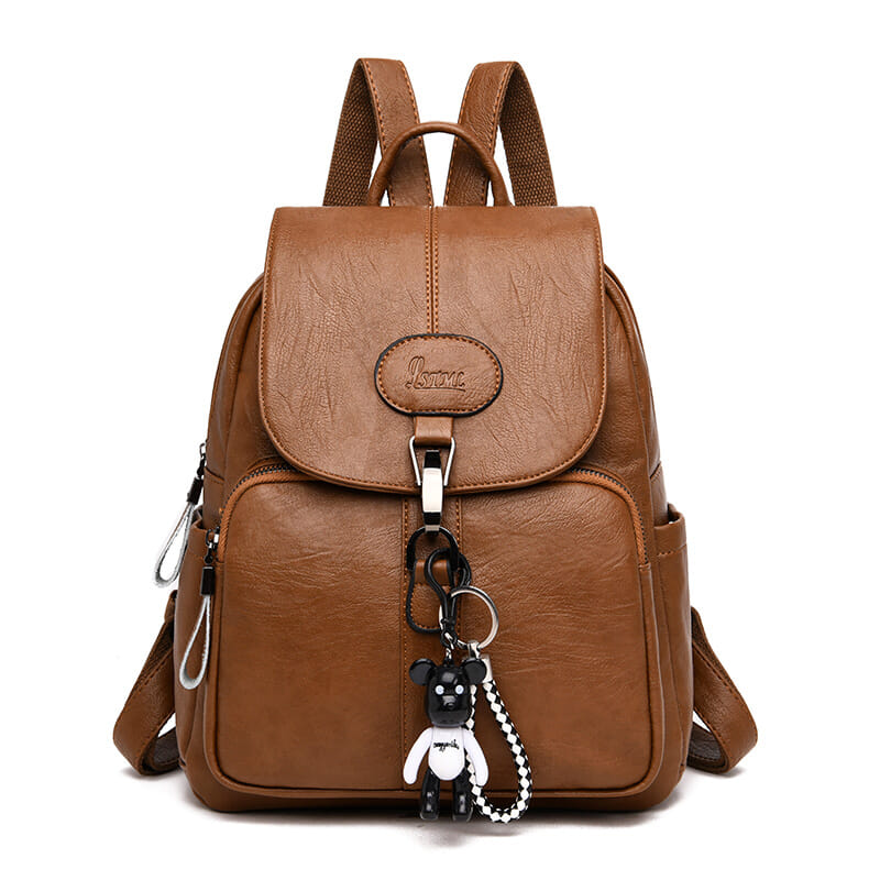 Vintage Leather Backpack • Soft PU Leather Bag