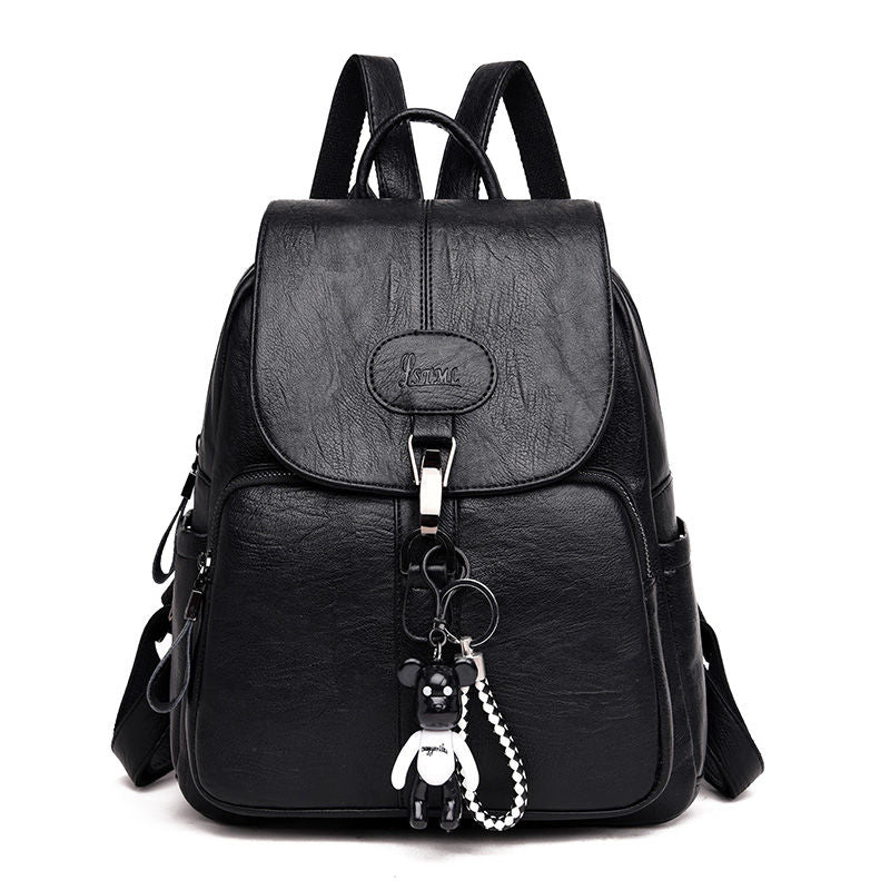 Vintage Leather Backpack • Soft PU Leather Bag