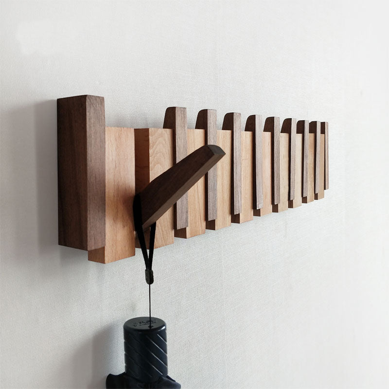 Wall-Mounted Hook • Black Walnut Coat Rack