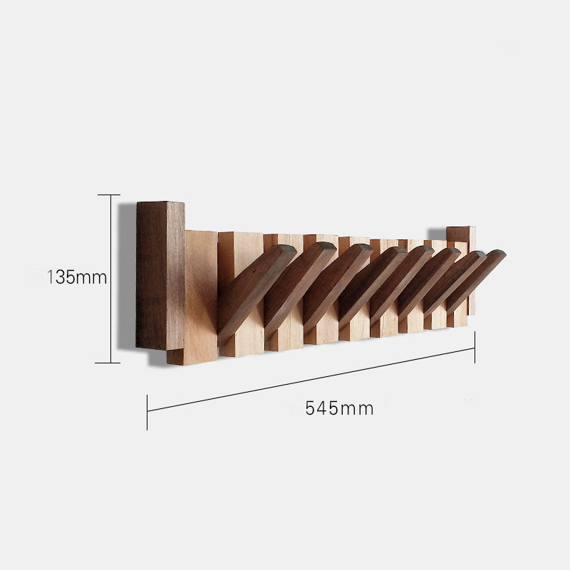 Wall-Mounted Hook • Black Walnut Coat Rack