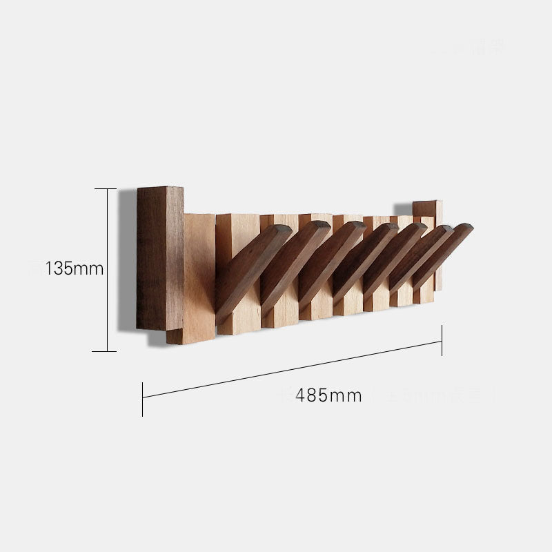 Wall-Mounted Hook • Black Walnut Coat Rack