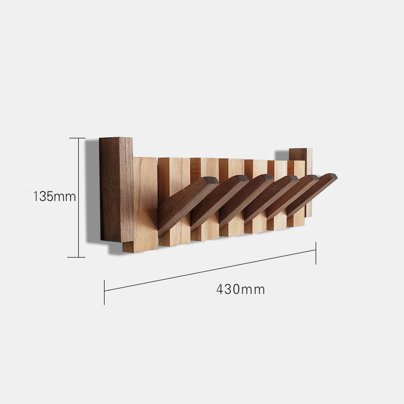 Wall-Mounted Hook • Black Walnut Coat Rack