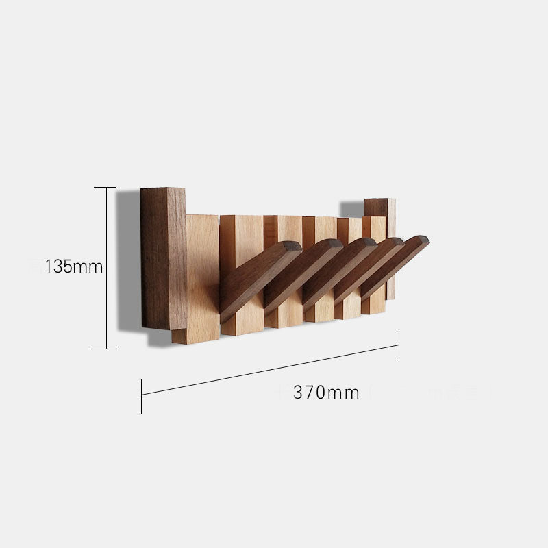 Wall-Mounted Hook • Black Walnut Coat Rack