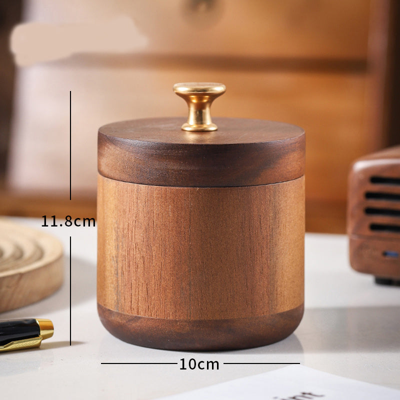 Wind Proof Ashtray • Solid Wood Box