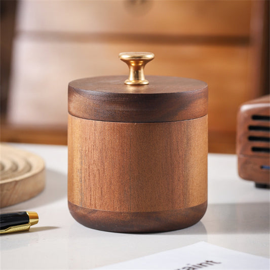 Wind Proof Ashtray • Solid Wood Box