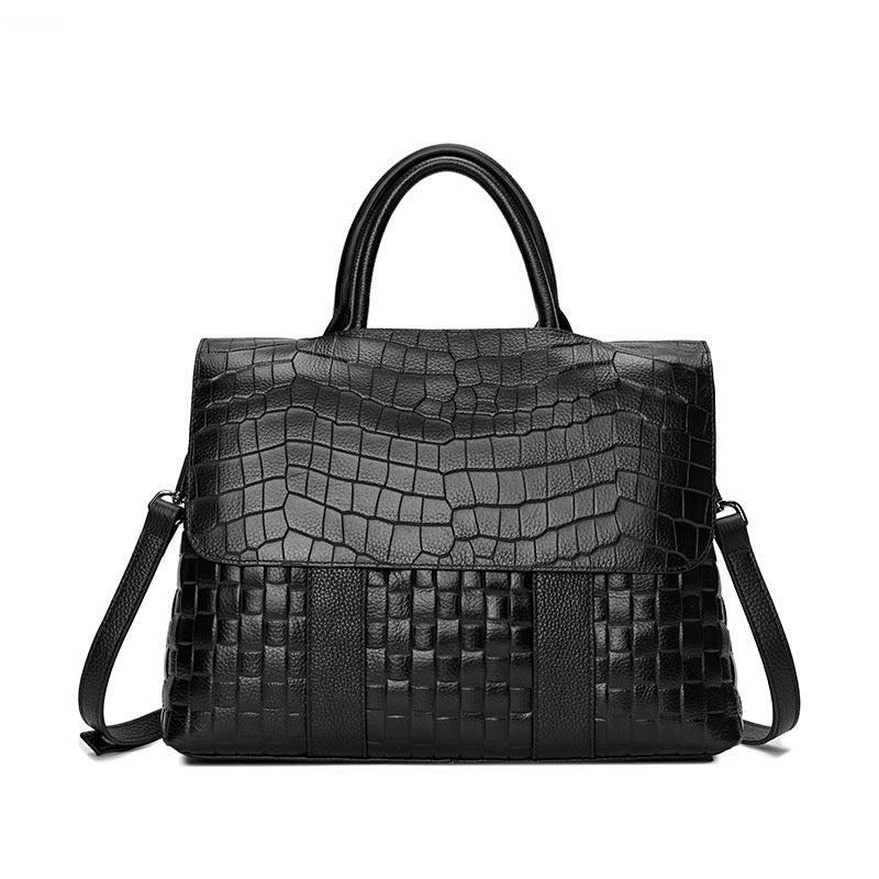 Tote Shoulder Handbag • Alligator Leather Bag