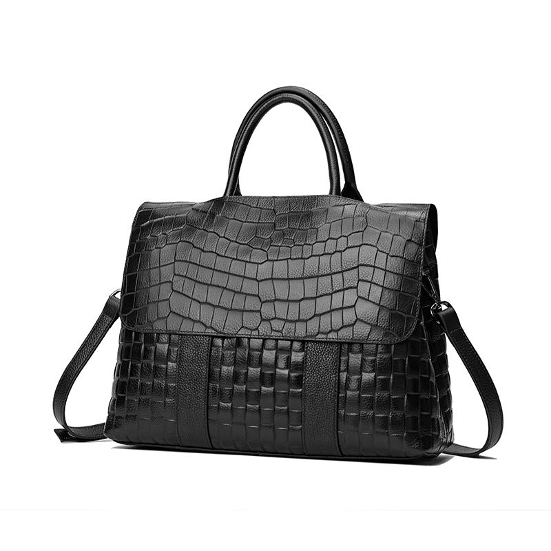 Tote Shoulder Handbag • Alligator Leather Bag