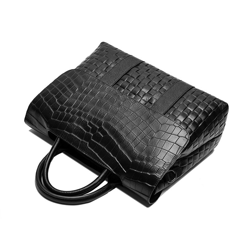 Tote Shoulder Handbag • Alligator Leather Bag