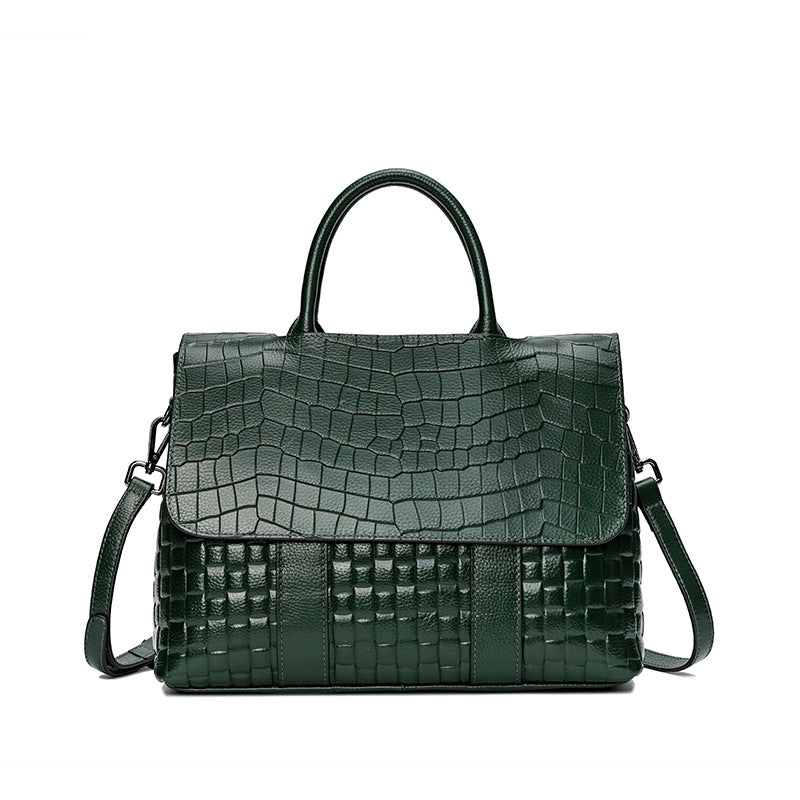 Tote Shoulder Handbag • Alligator Leather Bag