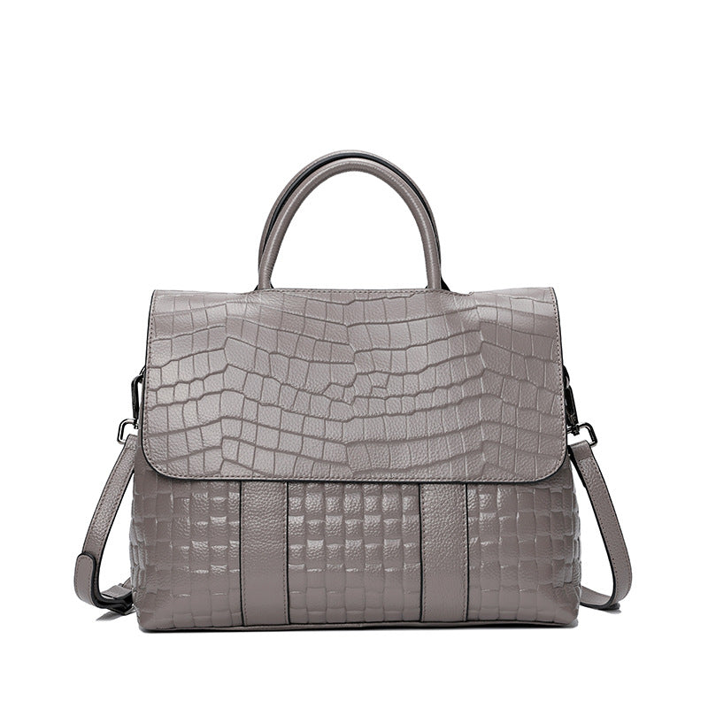 Tote Shoulder Handbag • Alligator Leather Bag