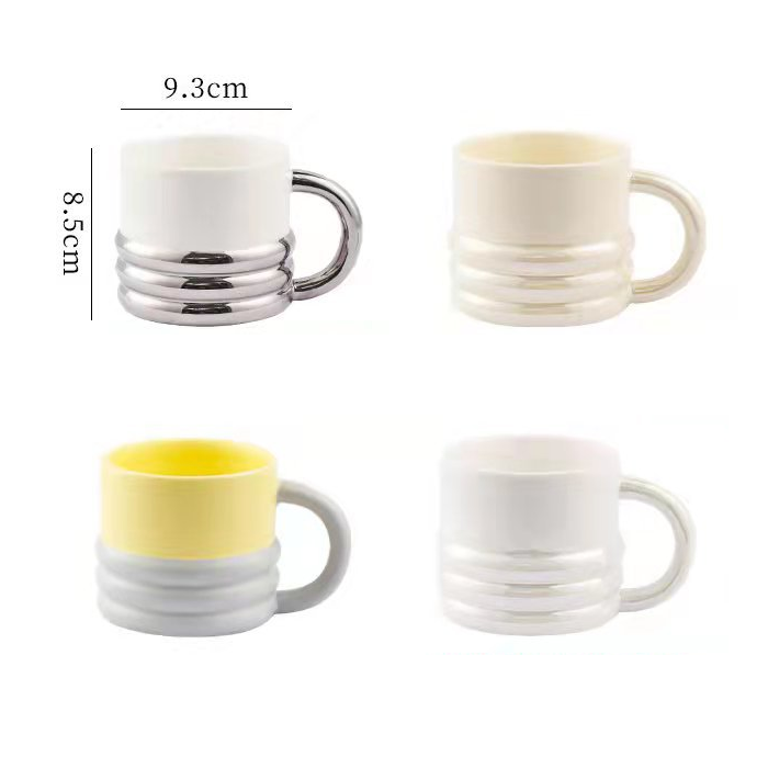 Ceramic Coffee Cup • Electroplated Mugs