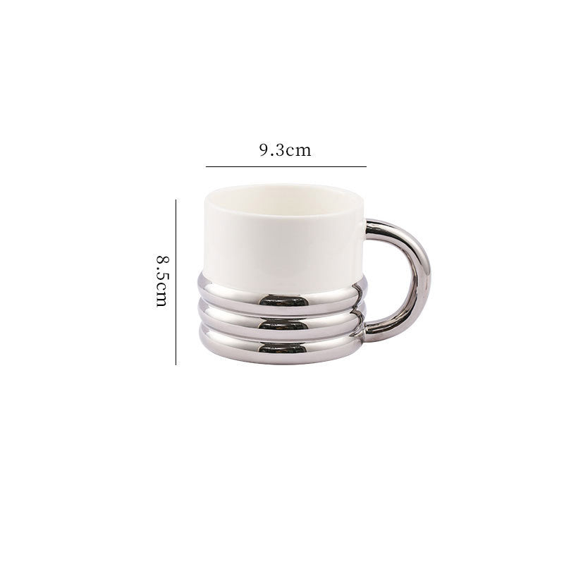 Ceramic Coffee Cup • Electroplated Mugs