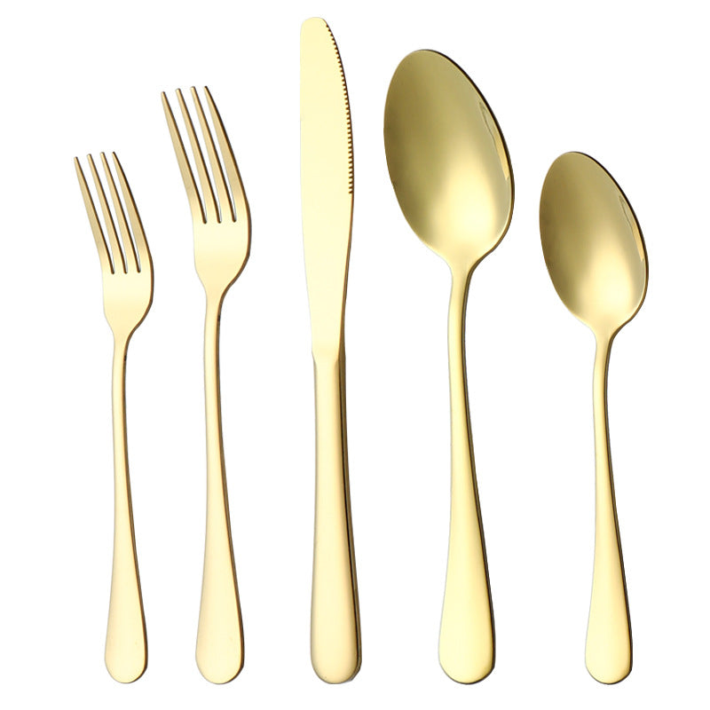 20 Pieces Cutlery Set • Gold Plated Stainless Steel