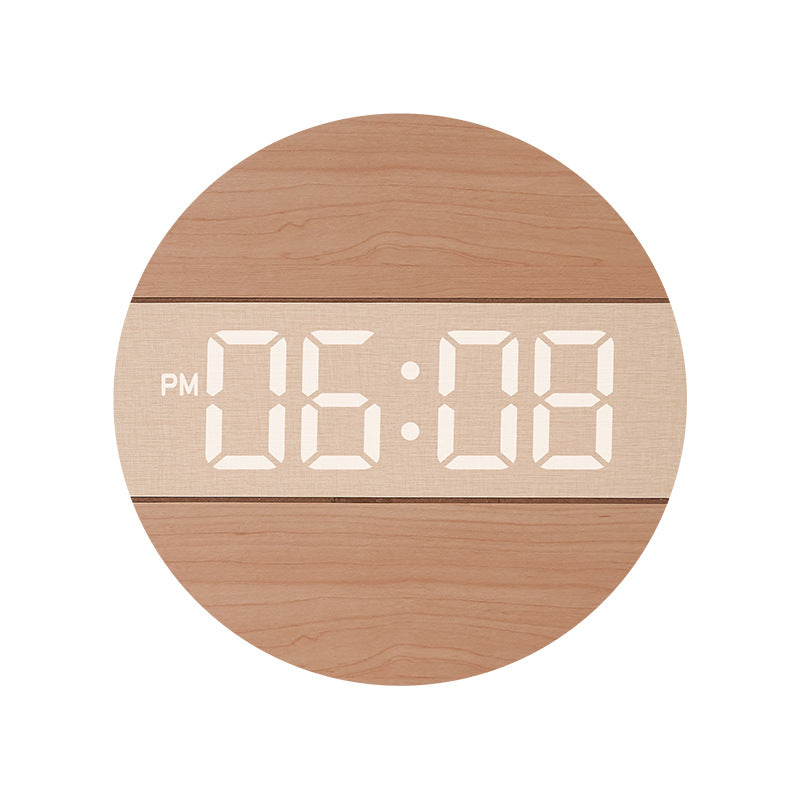 Round Digital Clock • Wall Hanging Clock