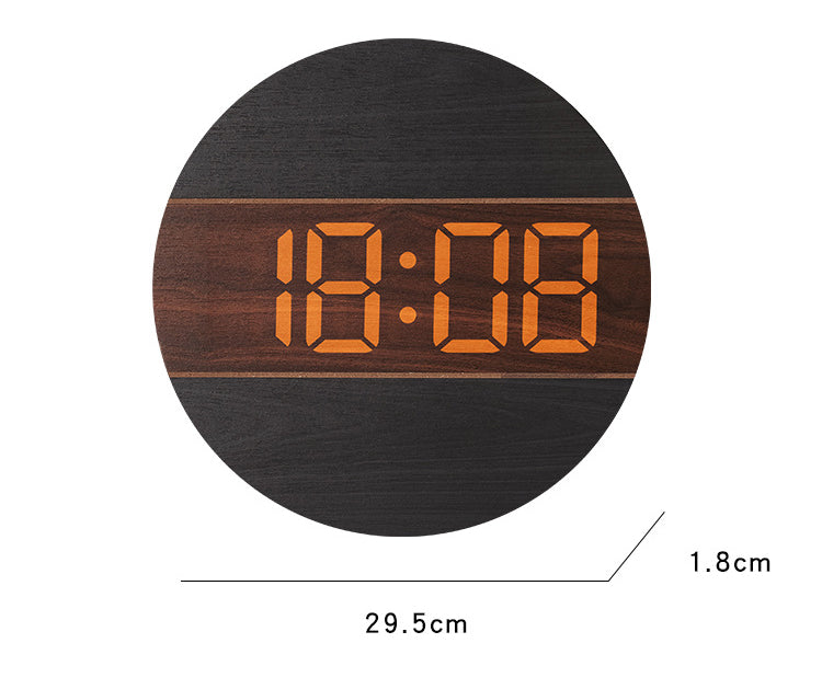 Round Digital Clock • Wall Hanging Clock