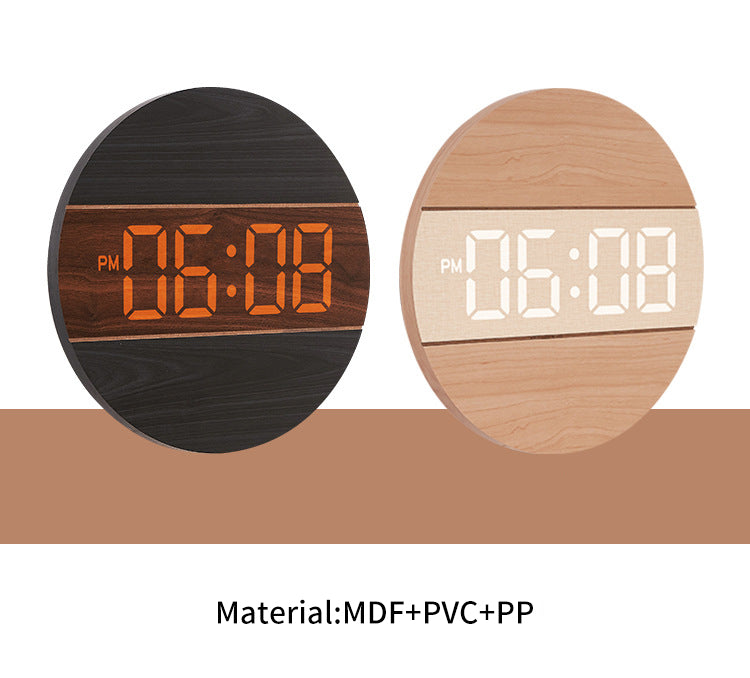 Round Digital Clock • Wall Hanging Clock