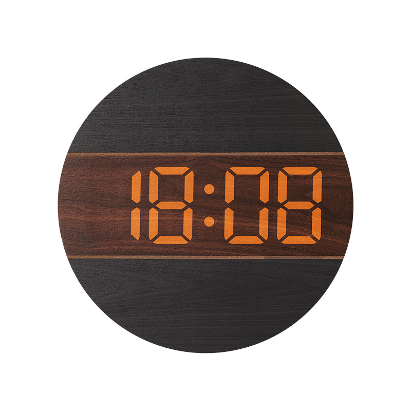 Round Digital Clock • Wall Hanging Clock