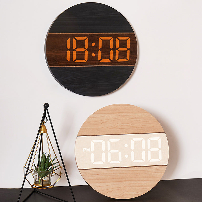 Round Digital Clock • Wall Hanging Clock