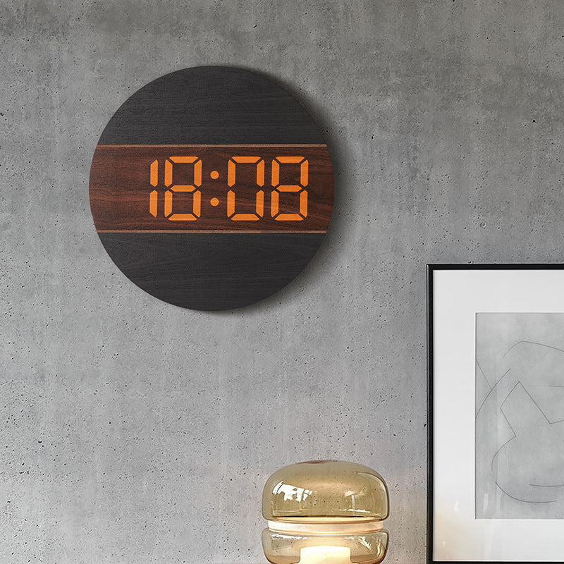 Round Digital Clock • Wall Hanging Clock