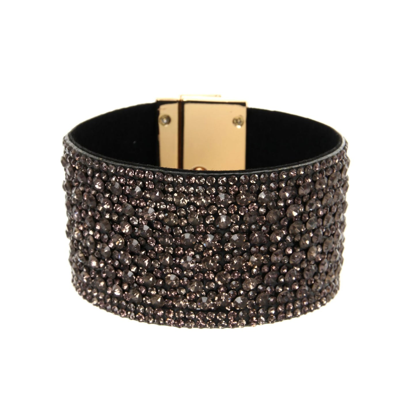 Bohemia Magnetic Buckle • Wide Crystal Bracelet