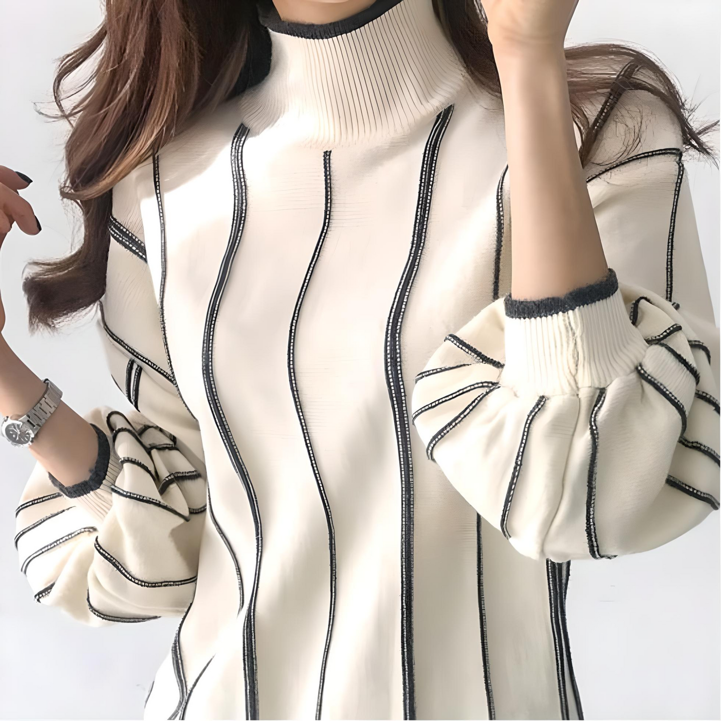 Elegant Stripped Sweater • Autumn Knitted Jumper