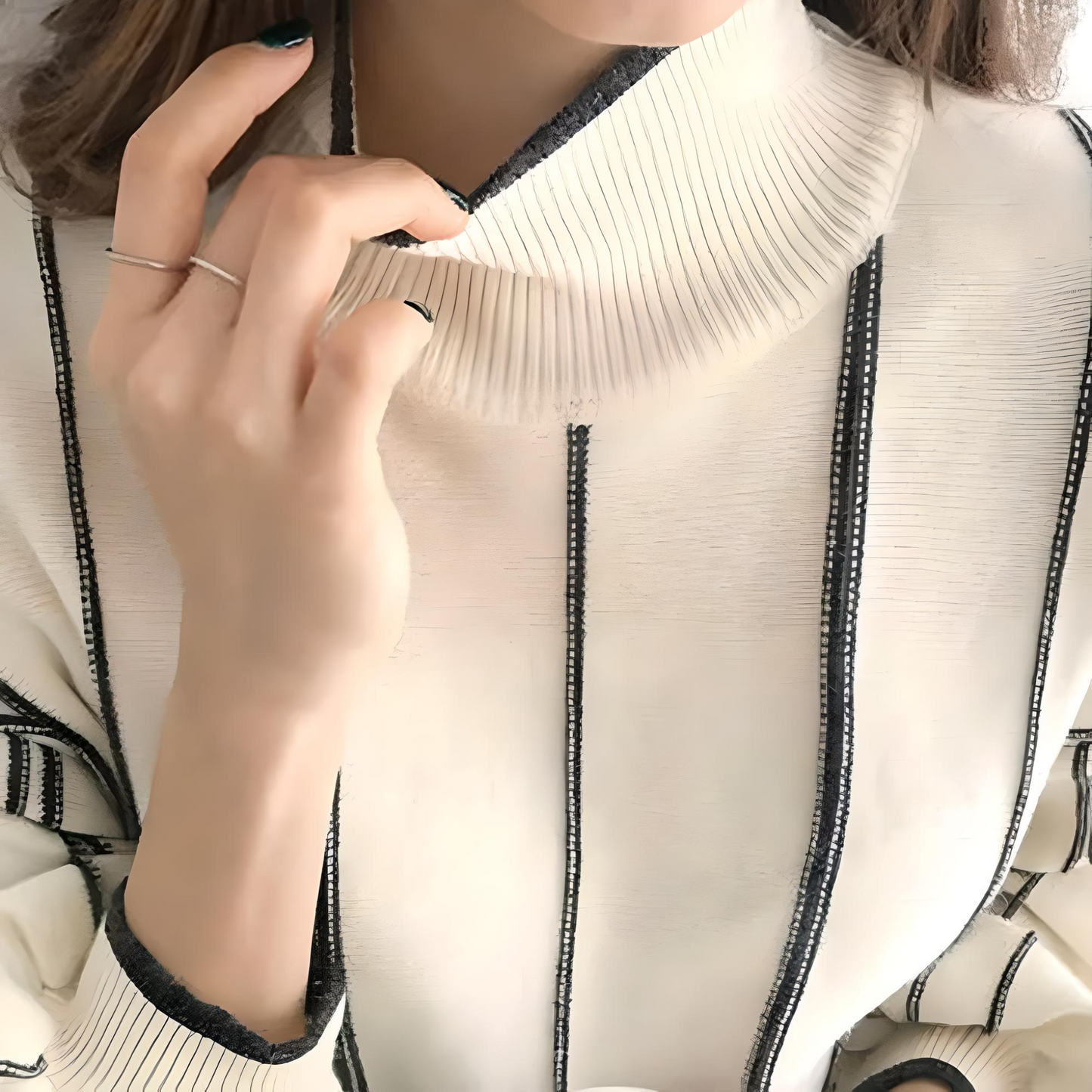 Elegant Stripped Sweater • Autumn Knitted Jumper