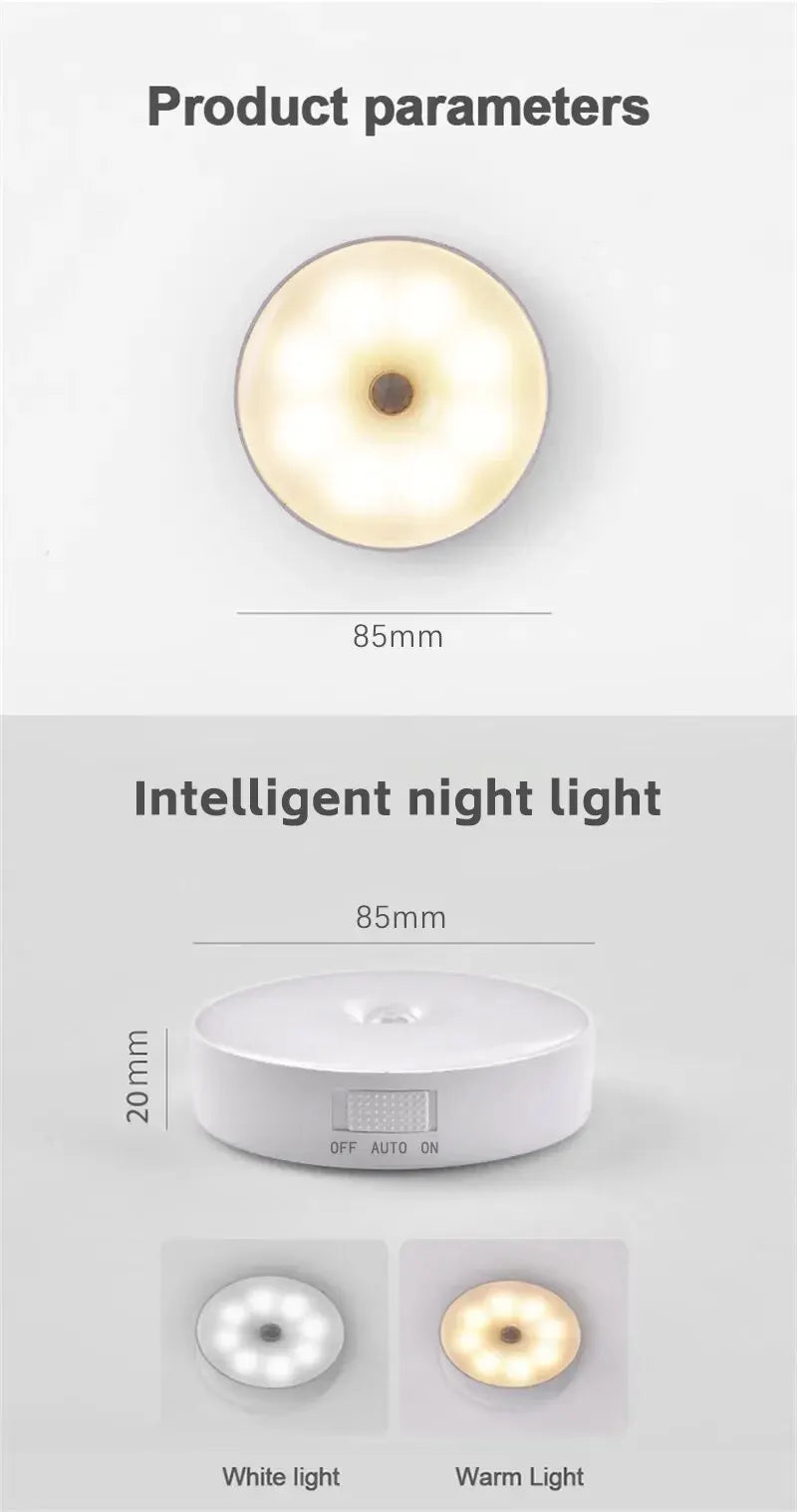 Intelligent Human Induction Night Lamp • USB LED Light