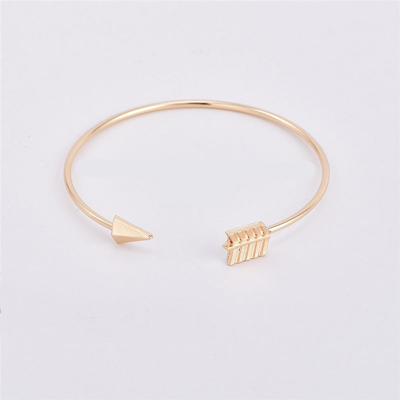 Knot Tie Bangle Bracelet • Simple Open Cuff Set