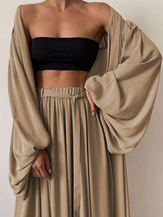 Loose Minimalist Set • Pants Top Robe