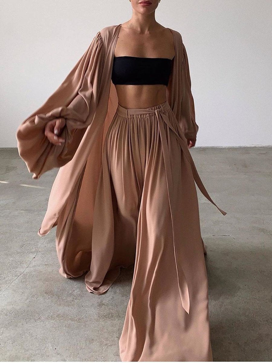 Loose Minimalist Set • Pants Top Robe