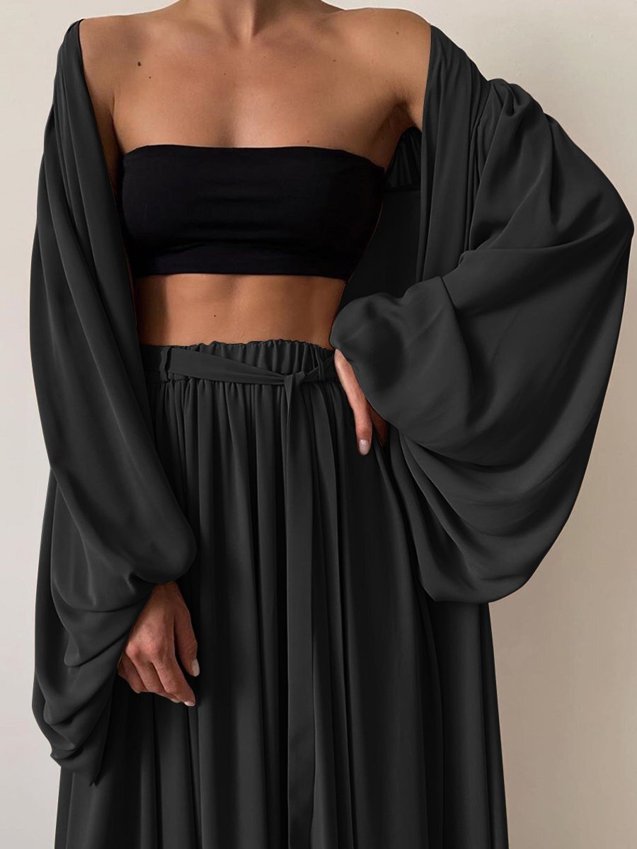 Loose Minimalist Set • Pants Top Robe