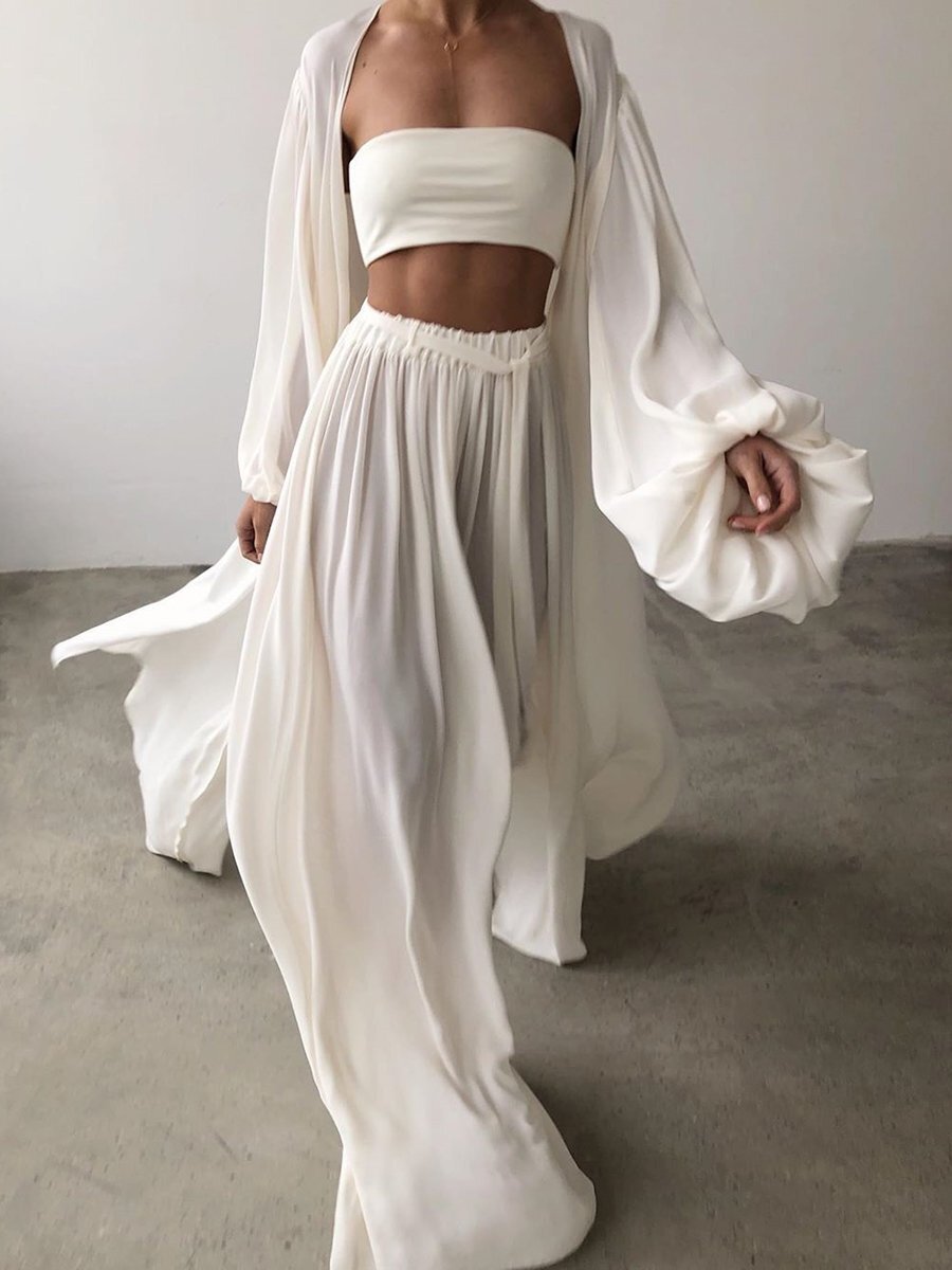 Loose Minimalist Set • Pants Top Robe