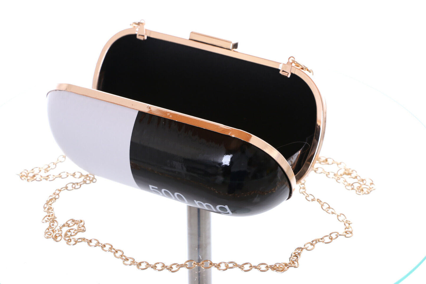 Luxury Oval Purse • Crossbody Pill Clutch