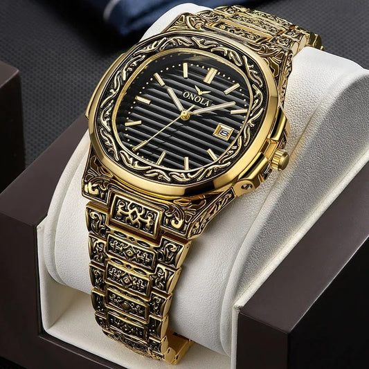 Luxury Retro Watch • Stainless Steel Wristwatch