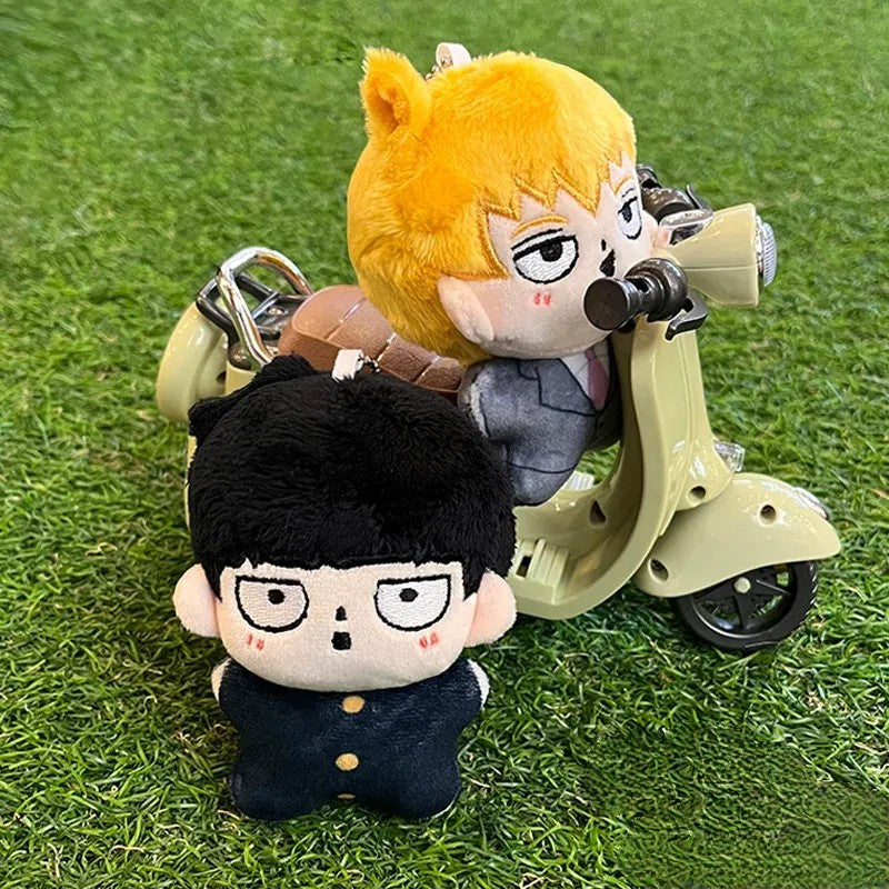 Shigeo & Arataka Key Chain Pendant • Mob Psycho Plush Doll