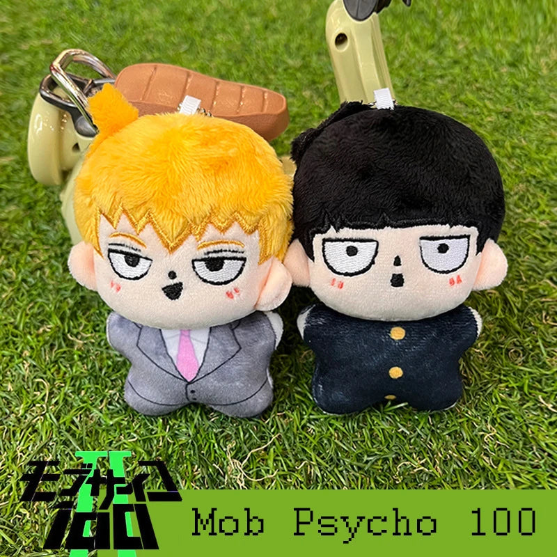 Shigeo & Arataka Key Chain Pendant • Mob Psycho Plush Doll