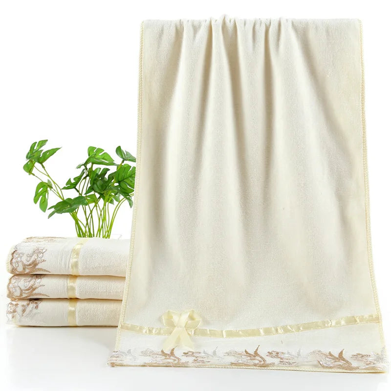 Embroidered Towel Set • Quick Drying Microfiber Towels