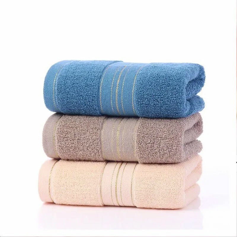 Double Bath Towel Set • Cotton Golden Silk