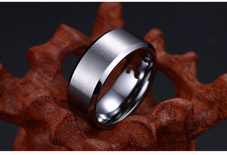 Highly Polished Steel Ring • Gold Silver Black Titanium Ring