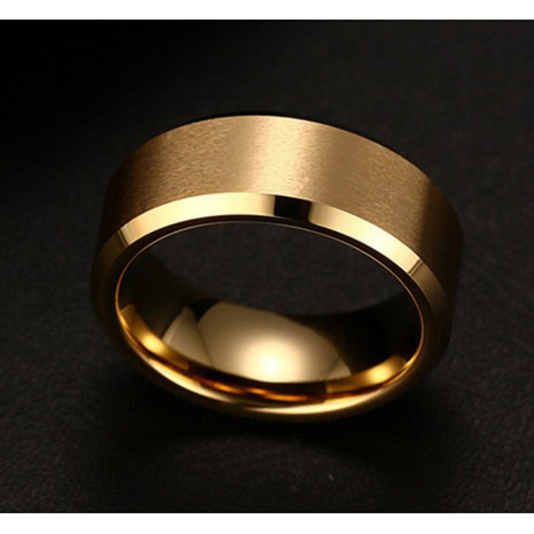 Highly Polished Steel Ring • Gold Silver Black Titanium Ring