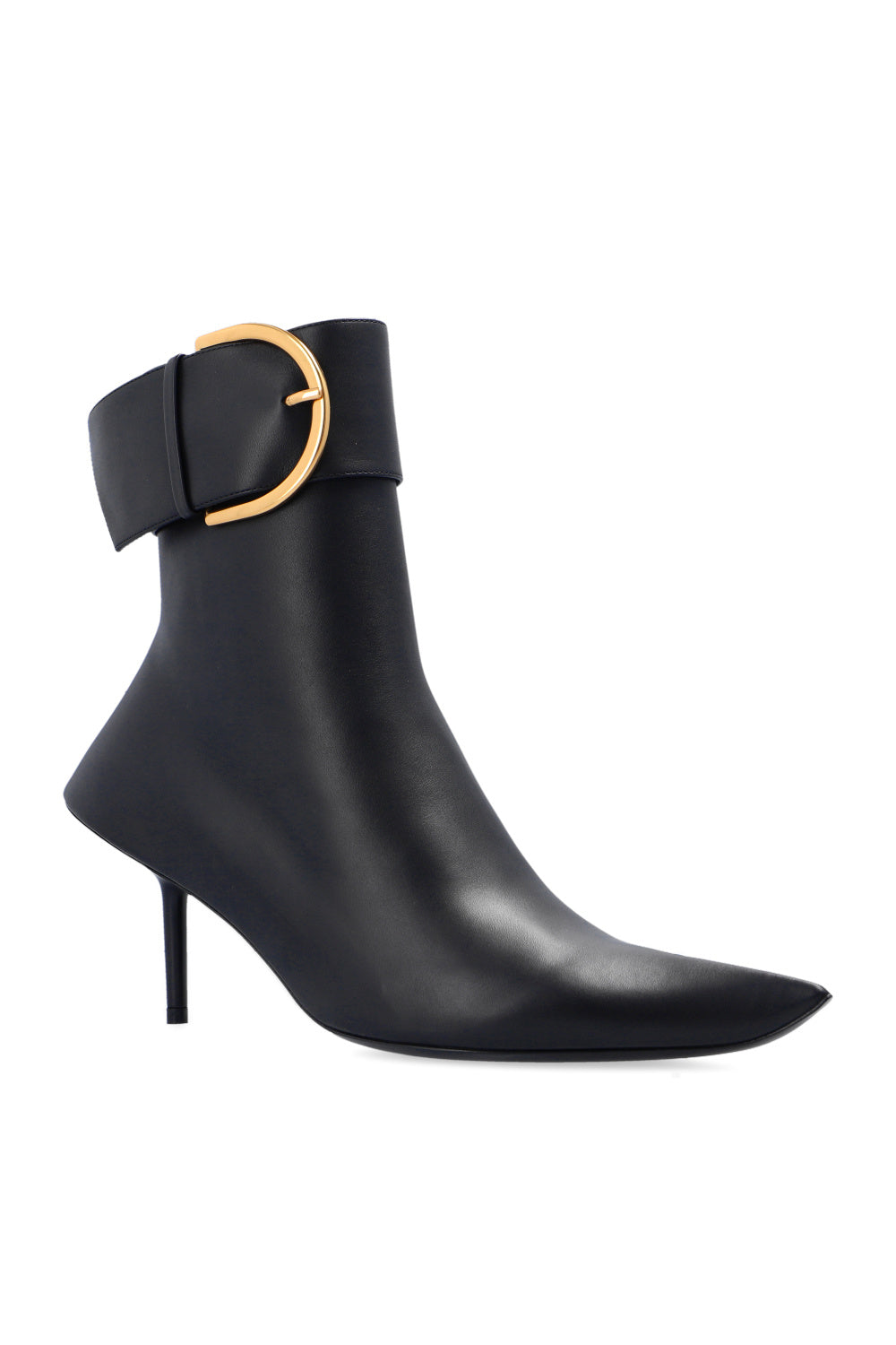 Thin Heel Pointed Toe Boots • Genuine Leather